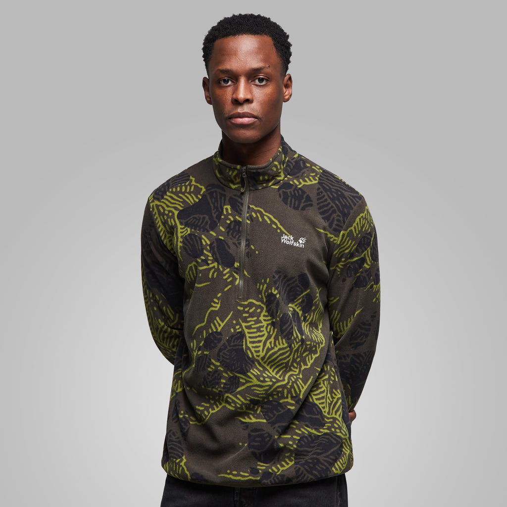 Men’s Paw Era 100 Print Half Zip Fleece Jacket