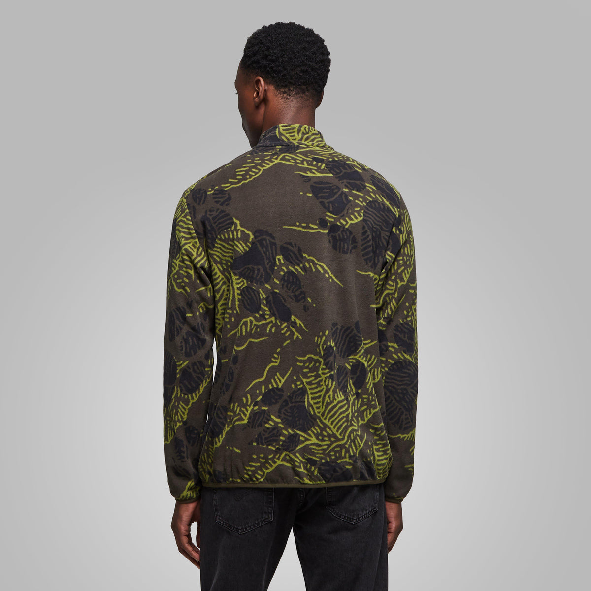 Men’s Paw Era 100 Print Half Zip Fleece Jacket