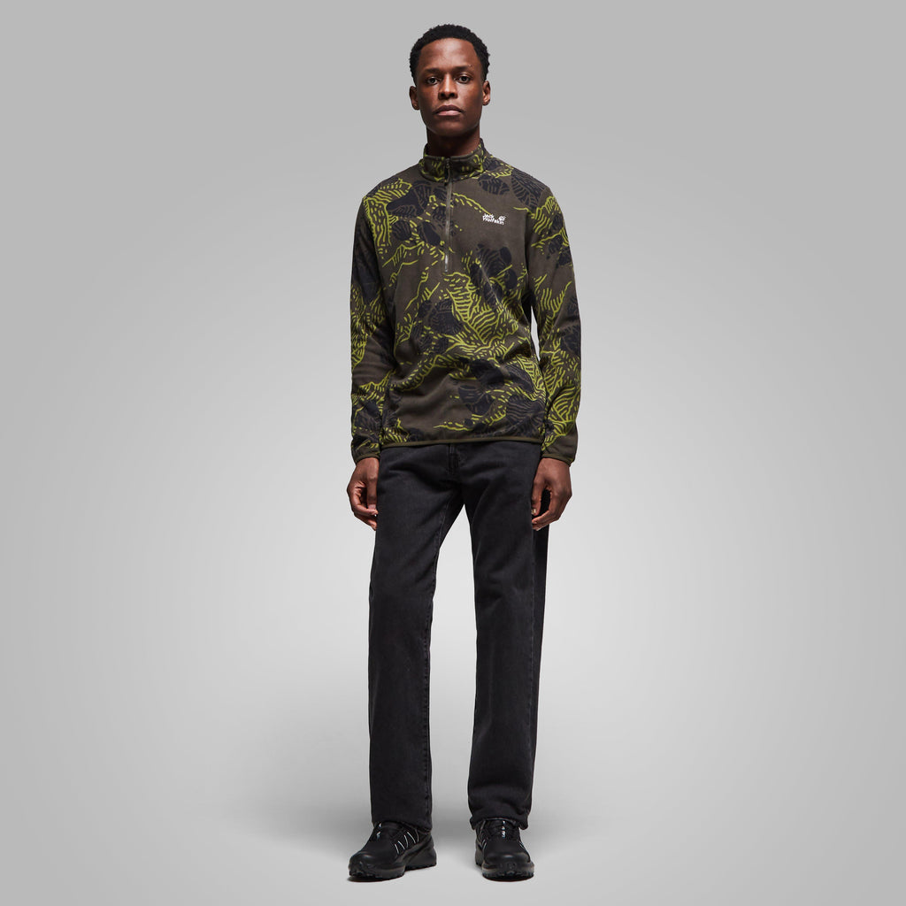 Men’s Paw Era 100 Print Half Zip Fleece Jacket
