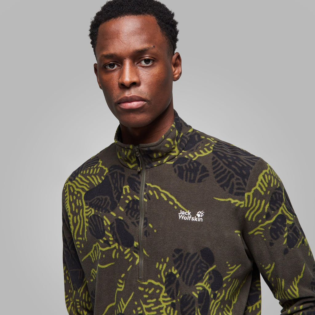 Men’s Paw Era 100 Print Half Zip Fleece Jacket