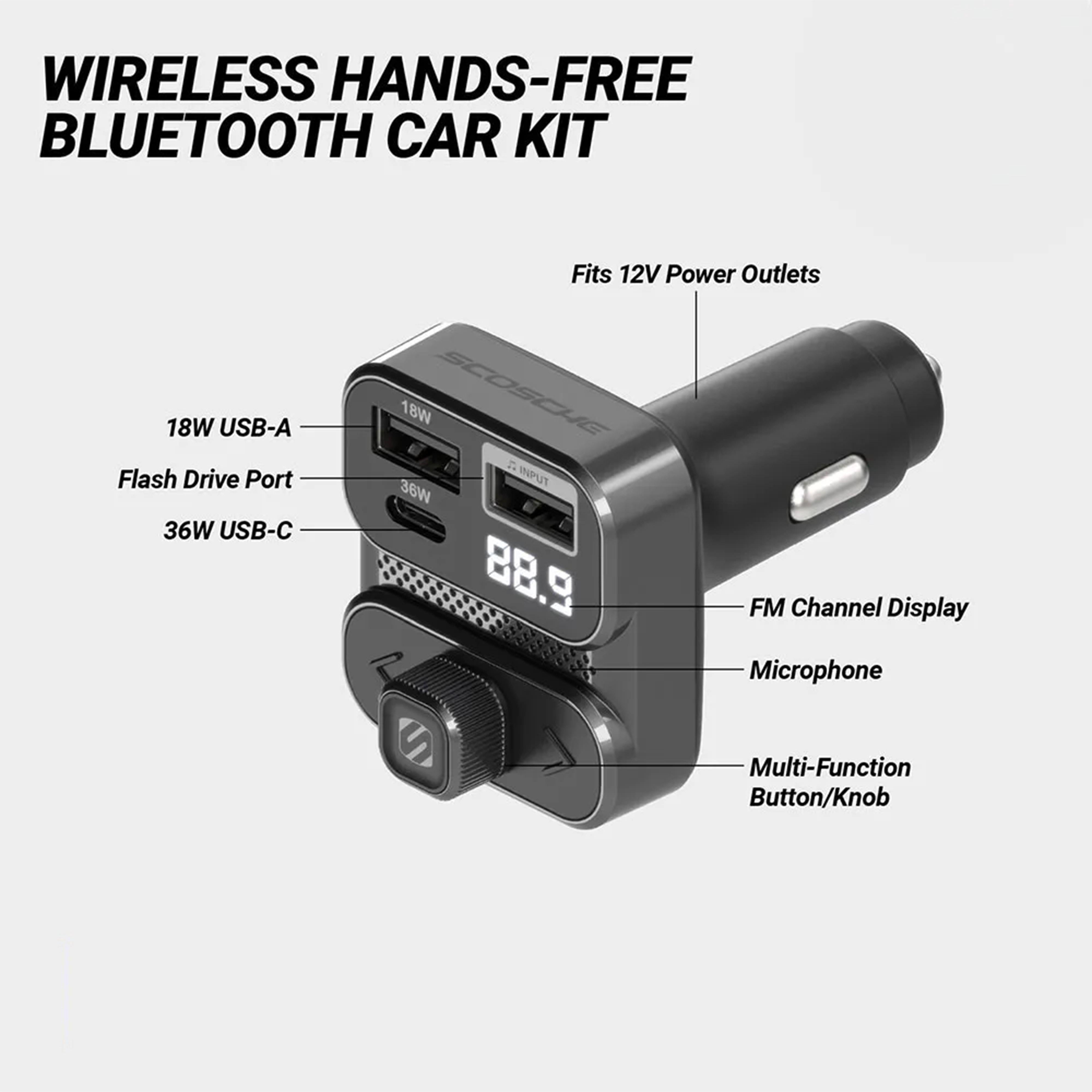 BTFREQ Bluetooth FM Transmitter