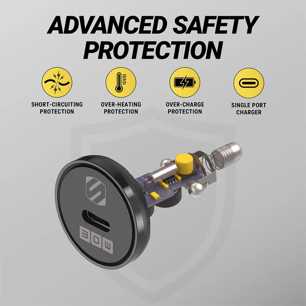 30W USB-C™ Power Delivery Mini Car Charger