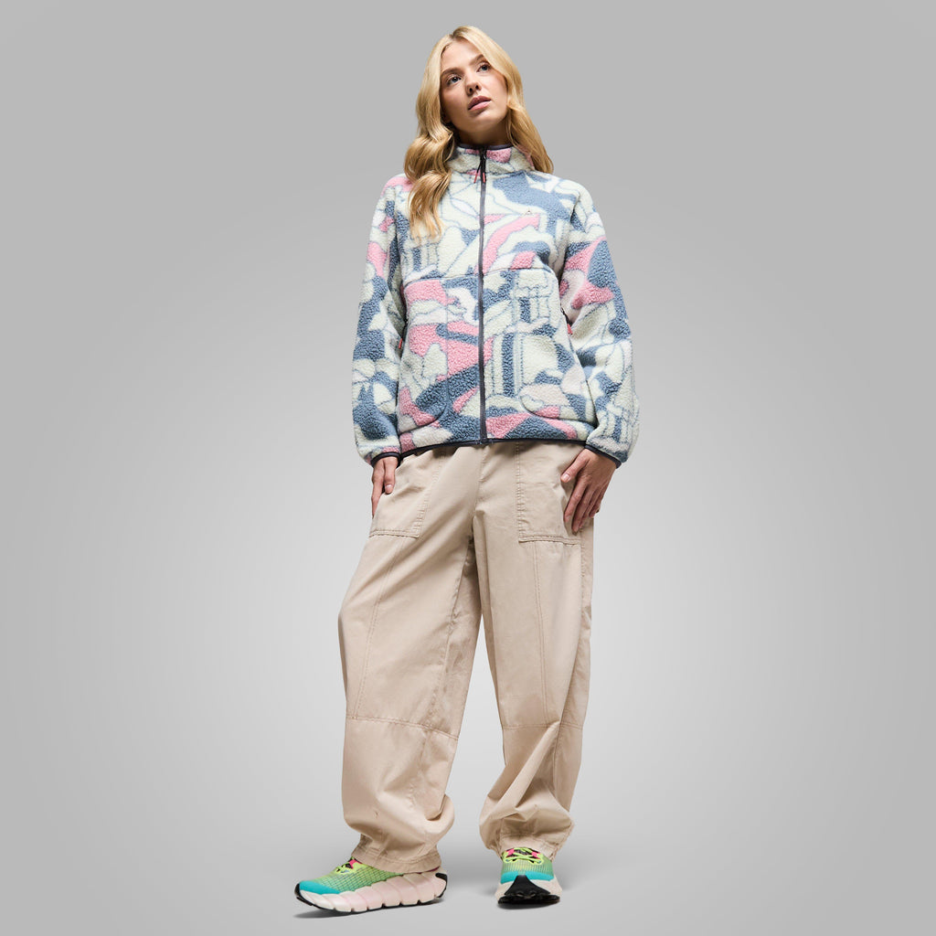 Women's Home Full Zip Sherpa Fleece