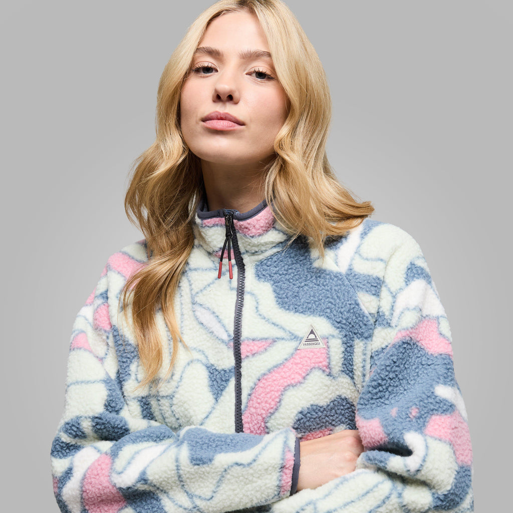 Women's Home Full Zip Sherpa Fleece