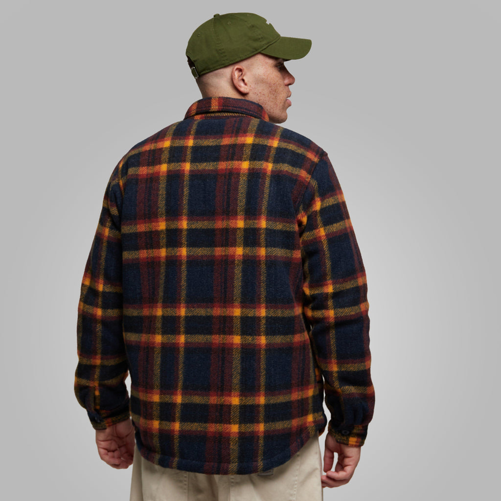 COLUMBIA MENS L/S SHIRTS-COL M HUNTER SHIRT NVY/YE