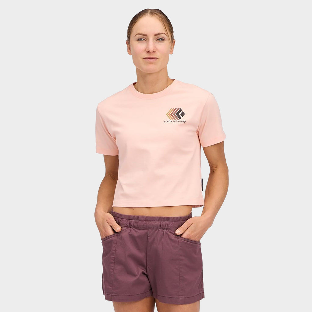 Women's Faded Crop Short Sleeve Tee