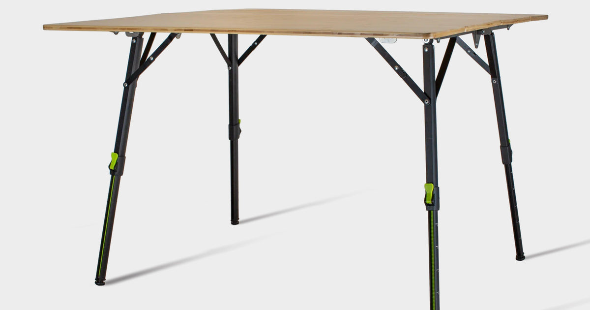 Zempire Kitpac Pro X-Large Bamboo Camp Table – Blacks