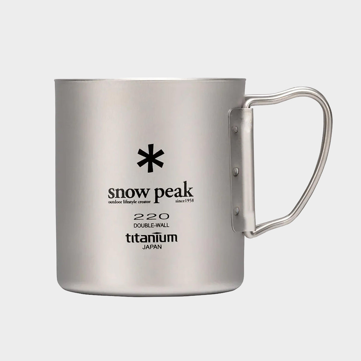 Titanium Single Wall Mugs 220ml